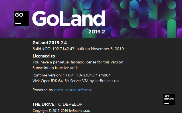 JetBrains GoLand 2019.2.4